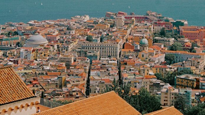 a view of a city from a high point of view