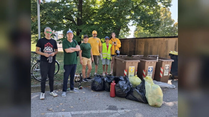 Un barrio de Pordenone retira 56,5 kilos de residuos para limpiar las calles y los espacios verdes